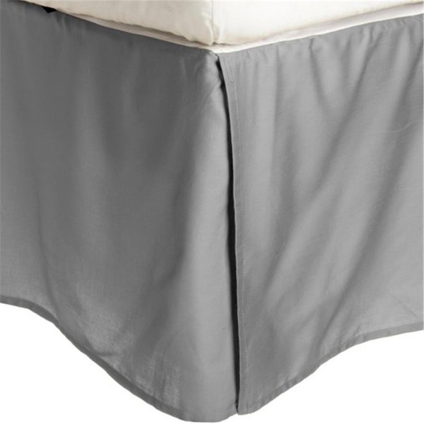 Impressions Impressions 300KGBS SLGR 300 King Bed Skirt; Egyptian Cotton Solid - Grey 300KGBS SLGR